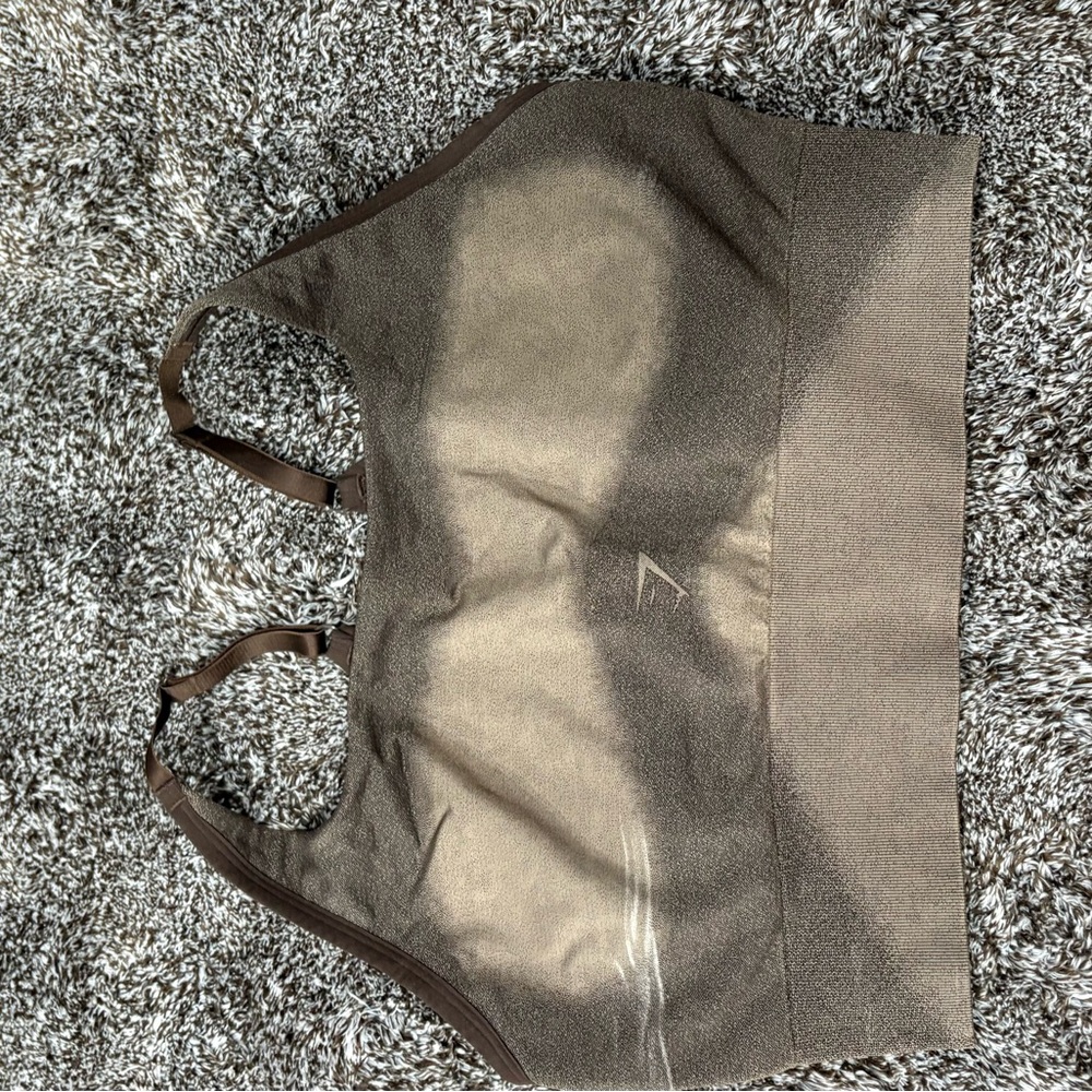Gymshark Brown Low Back Low Impact Bra